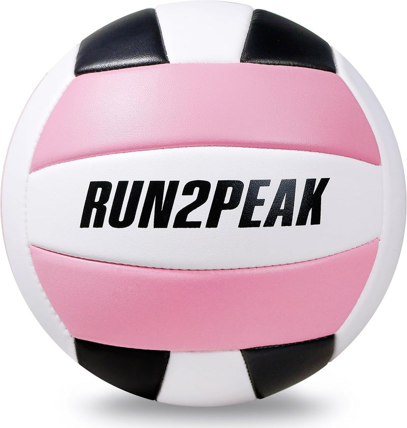 RUN2PEAK Soft Touch Volleyball Ball Gifts for Teen Girls Kids Youth Team Beginners Durable Volleyballs for Outdoor Indoor Beach Pool Water Play Official Size 5 Training Practice Volley Ball - Image 1